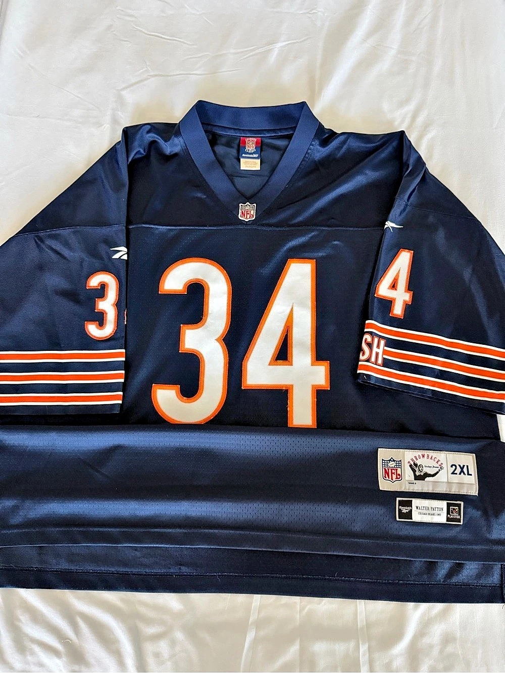 Reebok Walter Payton Chicago Bears Throwbacks 1985 Jersey #34 Throwback NFL
